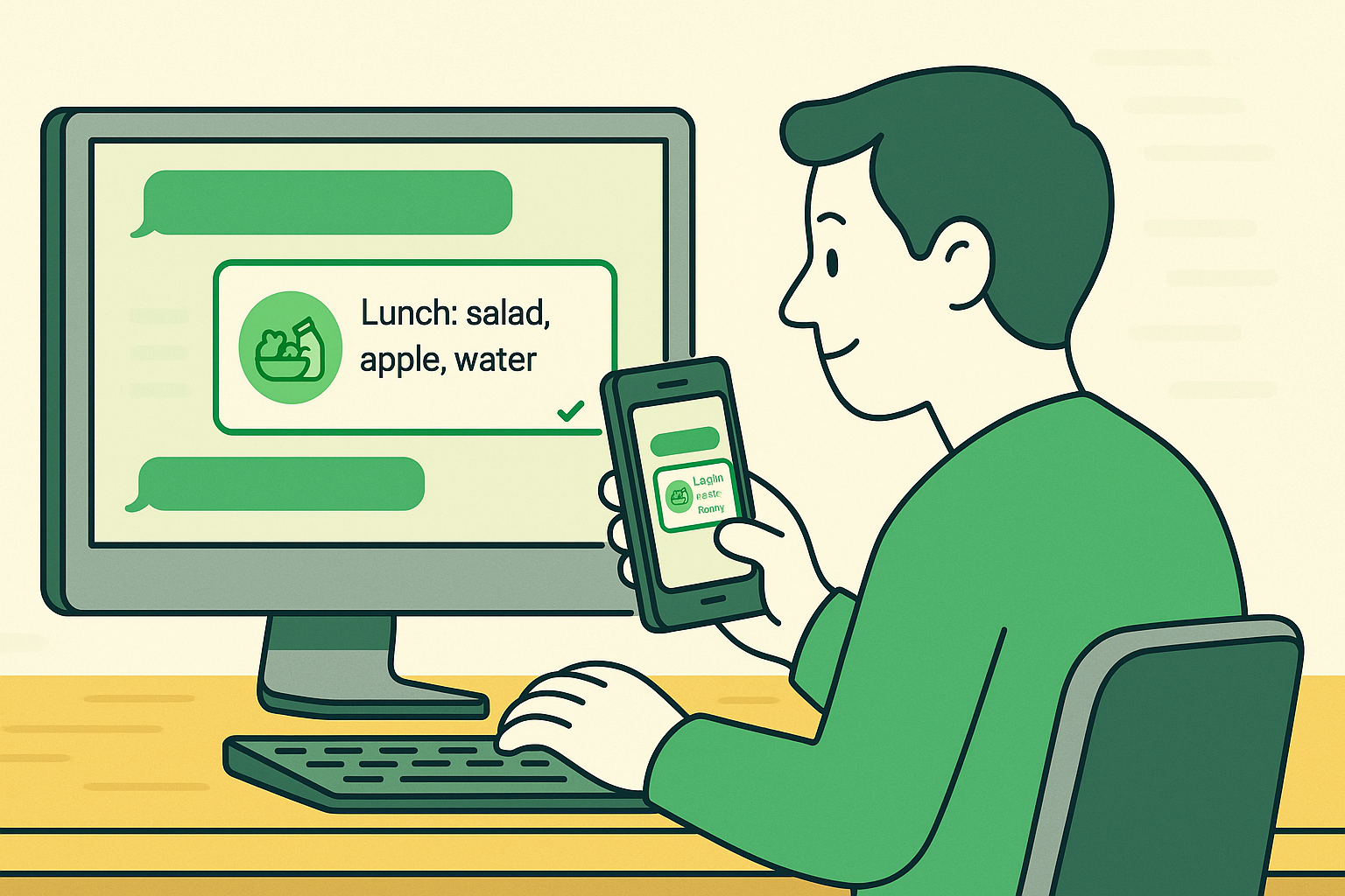 No Smartphone, No Problem: Tracking Diet via Telegram on Any Device
